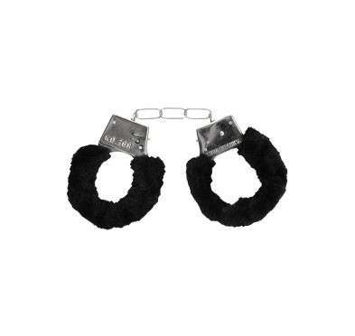 Pleasure Furry Hand Cuffs - With Quick-Release Button